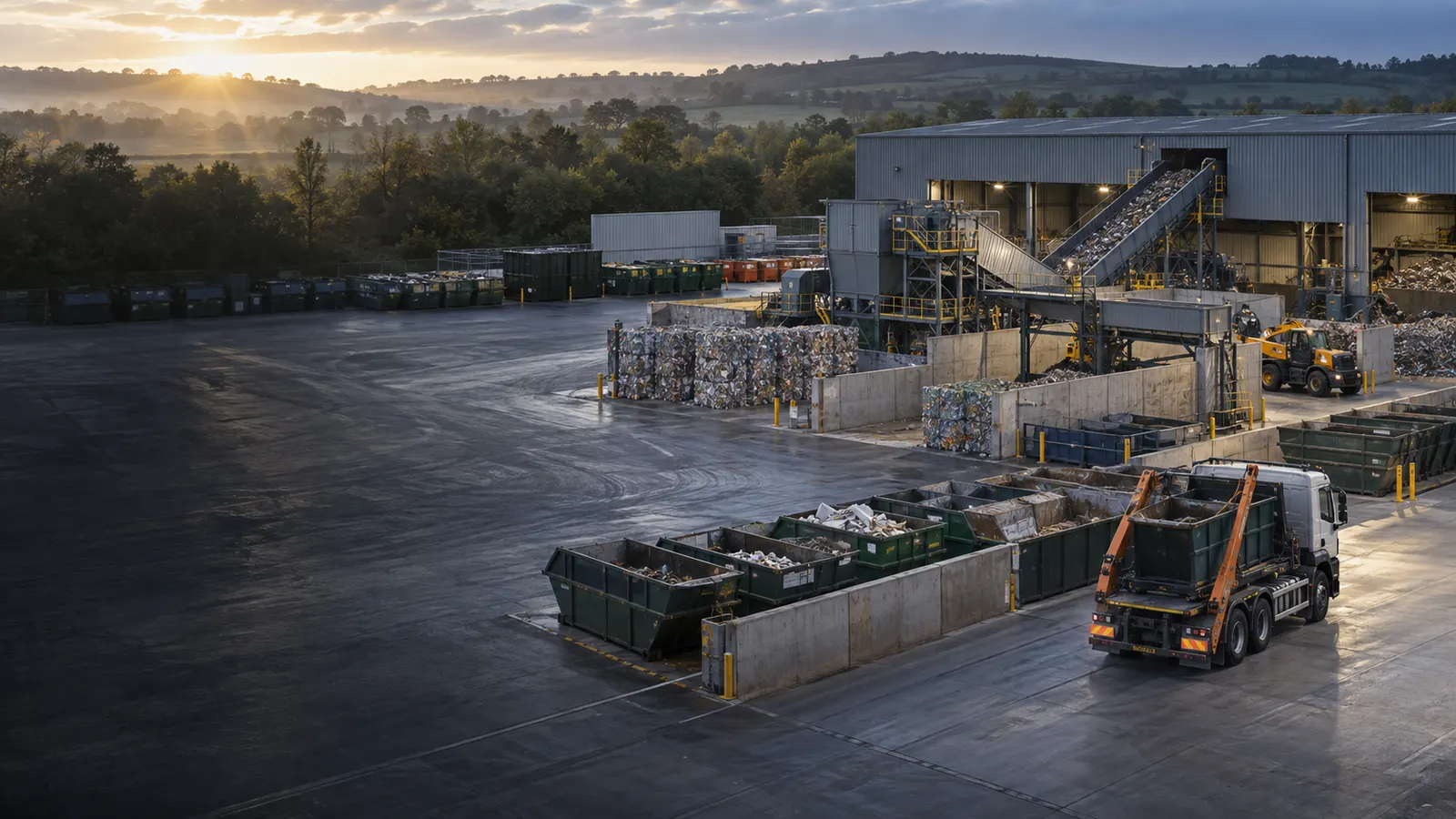 An operational waste facility